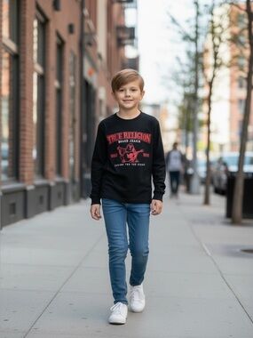 TRUE RELIGION BOYS LONG SLEEVE GRAPHIC TEE